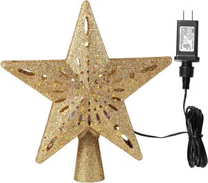 Ornements de décoration en gros Toppers d'<span class=keywords><strong>arbre</strong></span> de Noël <span class=keywords><strong>Projecteur</strong></span> de flocon de neige rotatif à <span class=keywords><strong>LED</strong></span> - Product Image 1