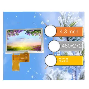 4.3 pouces tft lcd 480*272 résolutions affichage interface rvb écran d'affichage lcd