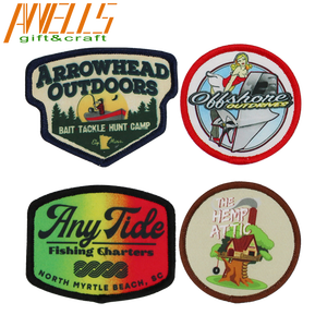 Tecido Twill DIY Iron-On Cap Patch Branco Sublimação Heat Transfer Patches com Impresso Forma Do Coração para Hat Sticking - Product Image 5