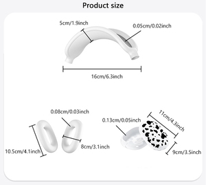 Funda Protectora 3 en 1 para <span class=keywords><strong>Auriculares</strong></span> <span class=keywords><strong>Airpods</strong></span> Max: Funda de Silicona para Almohadillas, Cubierta para <span class=keywords><strong>Auriculares</strong></span> y Cubierta para Diadema, Antiarañazos - Product Image 6