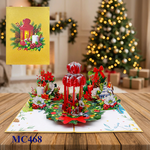 Vietcraft – Nouveauté tendance : Fleurs rouges uniques en papier découpé faites à la main, personnalisées pour Noël et la Fête des Mères – Vente en gros - Product Image 5