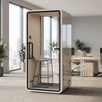 Cabines de bureau insonorisées pour une personne, cabine téléphonique acoustique, poste de travail privé