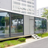 Maison Capsule Spatiale, Cabine Apple, Cabine Modulaire Intelligente, Hôtel Capsule Préfabriqué, Tiny Pod, Cabine Cuisine/Chambre Zcamp A7Q
