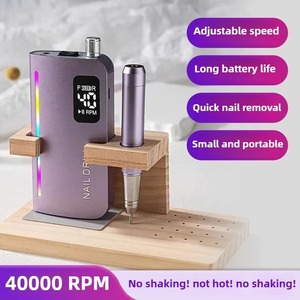 40000RPM Portable <b>Nail</b> Drill Professional Rechargeable <b>Nail</b> Equipments High Quality Brushless Turbine for Manicure Pedicure New - Product Image 3