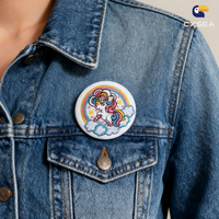 OEMODM Anime 100 % personnalisé, Écussons brodés, Badges, Pins de forme carrée, un ensemble, pour décoration de vêtements, brassards et sacs à dos, Cadeaux