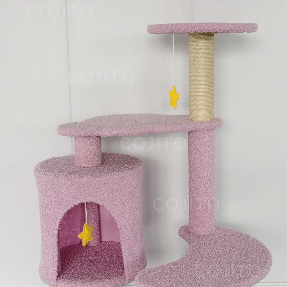 Sg Bloem Kat Boom Kat Boom Grote Kat Toren Huis Bomen & Scratcher Board Speelgoed Springplatform