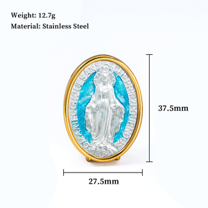 Figura Personalizable <span class=keywords><strong>de</strong></span> la Virgen María en Esmalte GIVELUCK, Decoración <span class=keywords><strong>Católica</strong></span> Artesanal para el Hogar, Espiritual y Religiosa - Product Image 2
