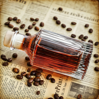 Bouteilles en verre personnalisées professionnelles, bouteilles en verre à rayures verticales pour vin de fruits, vodka, whisky, liqueurs, boissons en plusieurs formats