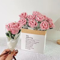 QY Hadiah Mawar Buatan Tangan untuk Hari Valentine Ibu, Ulang Tahun, dan Wanita, Buket Bunga Mawar Berkualitas Tinggi dari Pipa Cleaner, Bunga Mawar dari Kawat Pipa
