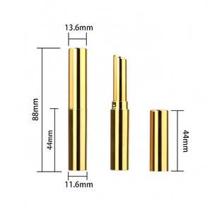 Sérum pour les lèvres repulpant, baume à lèvres en tube, contenants de rouge à lèvres personnalisés, tube de rouge à lèvres fin et luxueux en or - Product Image 2