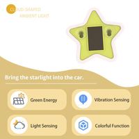 Feu de signalisation LED solaire triangulaire pour voiture, lumière d'ambiance RGB clignotante, étanche, universelle, pour vitre arrière, extérieur et intérieur