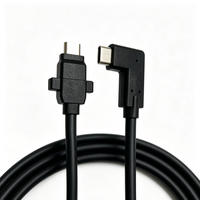 Câble d'extension USB4 40 Gbps Type-C mâle/femelle à 90 degrés, 8K, charge PD 100W, station d'accueil pour ordinateur portable VR, caméra