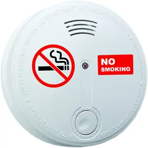 EN14604 wireless Photoelectric Portable Cigarette Smoke Detector supplier Smart Smoke Detector Alarm cigarette alarm no smoking