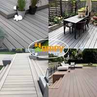 Planche de terrasse composite WPC moderne, carrée, 3D, gaufrée, imperméable, écologique, à emboîtement, durée de vie de 25 ans pour usage extérieur