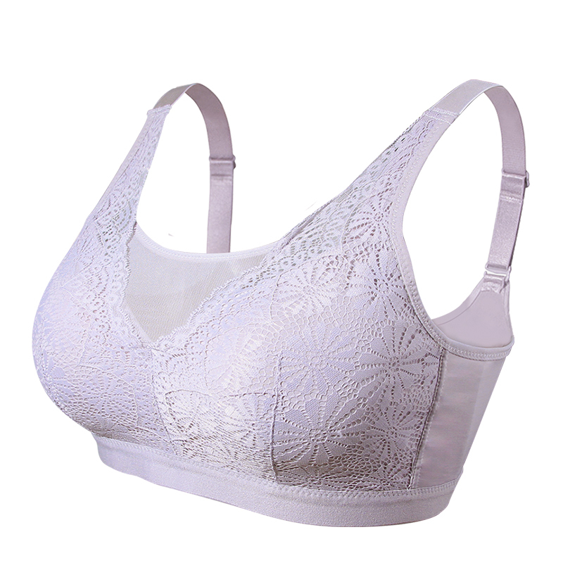 OEM/ODM 2449 New Style Lace Breast Prosthesis Bra Without Underwire Breast Tube Top Bra Full Cup Underwear For Mastectomy Women