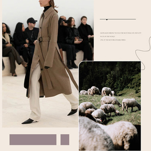 100% Merino Len Jersey Vải Bán Buôn Dệt Kim Phù Hợp Với Vải Đồng Bằng 100% Merino Len Jersey Lông Cừu Mềm Dệt Cho Quần Áo - Product Image 6