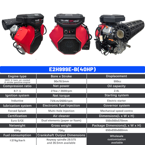 Moteur de machine à <span class=keywords><strong>essence</strong></span> bicylindre de haute qualité 4 temps 40 CV 999 CC OHV Équipement de puissance à <span class=keywords><strong>essence</strong></span> pour petite moissonneuse-batteuse - Product Image 6