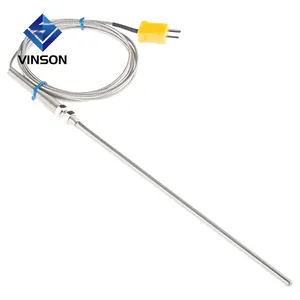 Simplex Temperature sensor pt100 RTD mesure omega thermocouple resistance with 1/4" NPT thread