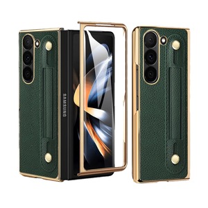 Le nouveau modèle de Huanmin convient au Samsung Z Fold 6, avec une finition électroplaquée de la série Roman et un étui intégré. - Product Image 5