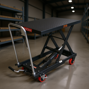 Carrello Elevatore Idraulico a Forbice, Capacità 500 libbre, Altezza di Sollevamento 28,5 Pollici, per Movimentazione Materiali - Product Image 2