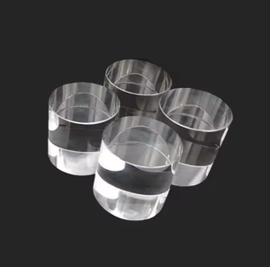 Lentille cylindrique ronde en verre laser en quartz saphir JGS1 sur mesure - Product Image 4