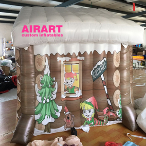 Casas navideñas inflables-Casas navideñas inflables iluminadas más vendidas para exhibiciones <span class=keywords><strong>de</strong></span> eventos navideños al aire libre - Product Image 6