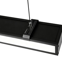 Kit de suspension réglable pour luminaires LED de plafond avec câble de maintien en fil métallique