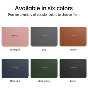 Nueva bolsa de transporte para portátil para <span class=keywords><strong>Macbook</strong></span> Pro 14 "<span class=keywords><strong>Air</strong></span> 15" A2941 M2 funda para portátil 3 en 1 alfombrilla de ratón soporte plegable bolsas de cuero PU - Product Image 6