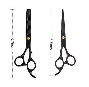 Tijeras de Peluquería con Revestimiento Negro, Tijeras de Acero Inoxidable para Peluquero Profesional, para Salón - Product Image 4
