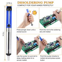 Kit de fer à souder électronique OEM personnalisé 15 pièces 60W en acier inoxydable à température réglable avec pointe 936 pour réparation de téléphones portables