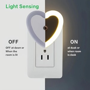 Wireless LED Night <strong>Light</strong> Mini US <strong>Plug</strong> <strong>Light</strong> Control Sensor Children's Room Children's Bedroom Decoration Midnight Tricolor <strong>Light</strong> - Product Image 2