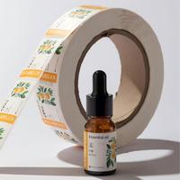 Étiquettes personnalisées en vinyle holographique doré, autocollants imperméables pour bouteilles de vin, bocaux en verre, emballages cosmétiques