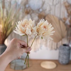 CallaFloral Chrysanthème Artificiel à Branche Unique Blanc Décoration de Mariage Style Ins - Product Image 2