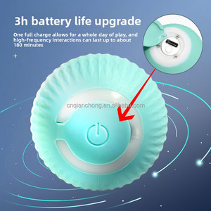 Köpekler için Akıllı Dönen Toplar Evcil Hayvan İnteraktif Oyuncakları Hareketli Oyuncak Elektrikli Hareket Eden Çiğneme Topu Sesli Köpek Oyuncak Topu İpli - Product Image 3