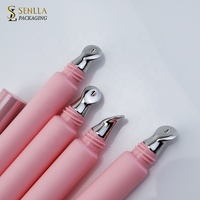 Emballage personnalisé pour gloss à lèvres en tube souple de 5 ml, 10 ml, 15 ml, finition mate ou brillante, tube en plastique imprimé à l'écran pour cosmétiques