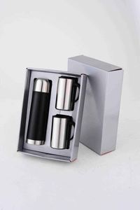 Gobelet isotherme en acier inoxydable avec poignée et couvercle, ensemble de tasses cadeaux, vaisselle - Product Image 5