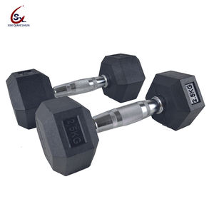 Factory Direct Selling Hexagonal <strong>Dumbbell</strong> <strong>Set</strong> <strong>With</strong> <strong>Rack</strong> 10kg 20kg 30kg Rubber <strong>Hex</strong> <strong>Dumbbells</strong> - Product Image 5
