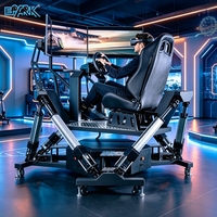 Simulador de Carreras de Seis Ejes, 4 Grados de Libertad, 3 Pantallas, Juego de Carreras de Autos en Realidad Virtual, Aluminio, para Interiores y Exteriores, Centros Comerciales