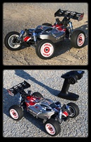 HOSHI N517C Frenzy, Auto RC sin Escobillas 1/12, 4WD, 70 km/h, Alta Velocidad, Todoterreno, Monster Truck RTR, Paquete de 1, 2 o 3 Baterías