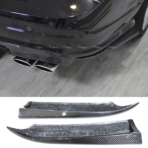 New Carbon Rear Bumper Side Skirts <b>Splitters</b> Flaps for Mercedes Benz C Class W204 C63 Sedan Coupe - Product Image 5
