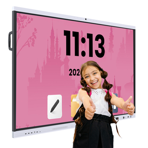 Tableau blanc interactif intelligent certifié EDLA, tableau blanc interactif AI, 4K, 40 points tactiles, cadre en aluminium, IFPD tout-en-un, 65/75/86/98 pouces, école - Product Image 3