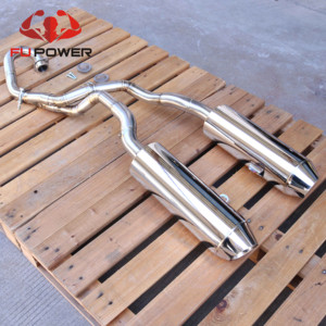 Sistema de escape doble completo Fupower Racing para <span class=keywords><strong>Yamaha</strong></span> <span class=keywords><strong>Raptor</strong></span> 700 <span class=keywords><strong>2015</strong></span>+ (tubería de escape, tubo de conexión, tubo intermedio) - Product Image 4