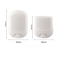 Vente en gros de contenants ovales en PP recyclables pour soins de la peau, stick solaire, stick déodorant, 10g 15g, couleur personnalisée, emballage rechargeable