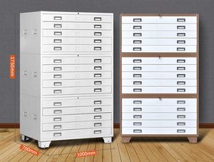 Drawing Cabinet for A0 Heavy Duty Traditional Style A0 9 Drawer <strong>Plan</strong> <strong>Chest</strong> - Product Image 2
