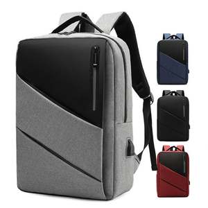 Sac à dos pour ordinateur portable tendance et stylé, pour hommes et femmes, sac d'école, logo personnalisé, USB - Product Image 1