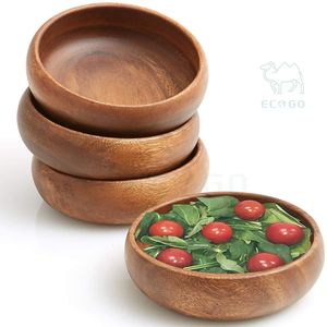 Acacia Round Food Serving <b>Bowl</b> <b>Wooden</b> <b>Fruit</b> <b>Bowl</b> for Fruits or Salads - Product Image 3