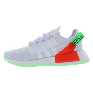 Adidas NMD_R1.V2รองเท้าวิ่งสำหรับผู้ชายสีขาว/นีออน/ส้ม/น้ำเงิน | 100% ของแท้ - Product Image 4