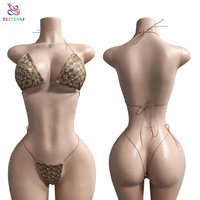 ELITES Tenue de Danse Exotique Luxe Sexy pour Club Vêtement de Danse Lingerie Exotique Bikini de Danse