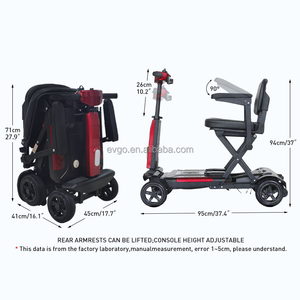 Triciclo Elettrico EV-GO 48V 501-800W con Motore Brushless per Anziani/Disabili, Carrozzeria Aperta, Velocità 30km/h, Autonomia 30-50km, Freni a Disco Anteriori - Product Image 5