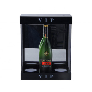 Soporte de exhibición de vino con luz LED acrílica moderna de fábrica de Vietnam con control remoto Tamaño y color personalizables para asiento - Product Image 5